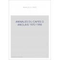 ANNALES DU CAPES D ANGLAIS 1970 1998