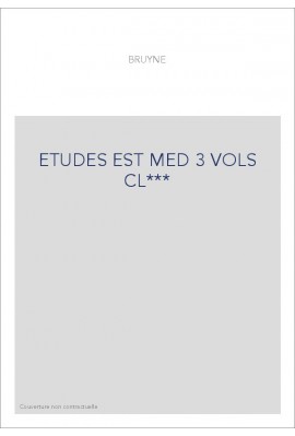 ETUDES EST MED 3 VOLS CL***