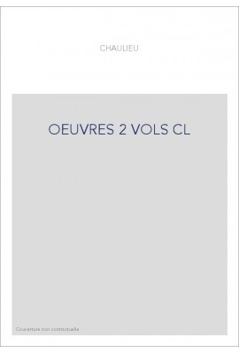 OEUVRES 2 VOLS CL