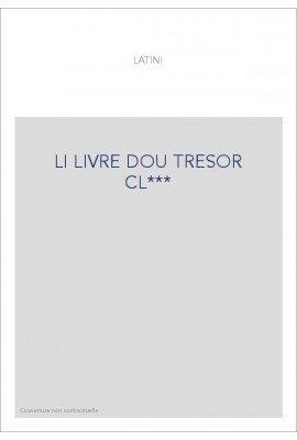 LI LIVRE DOU TRESOR CL***