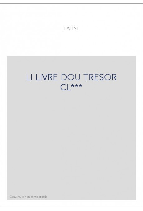 LI LIVRE DOU TRESOR CL***