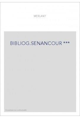 BIBLIOG.SENANCOUR ***