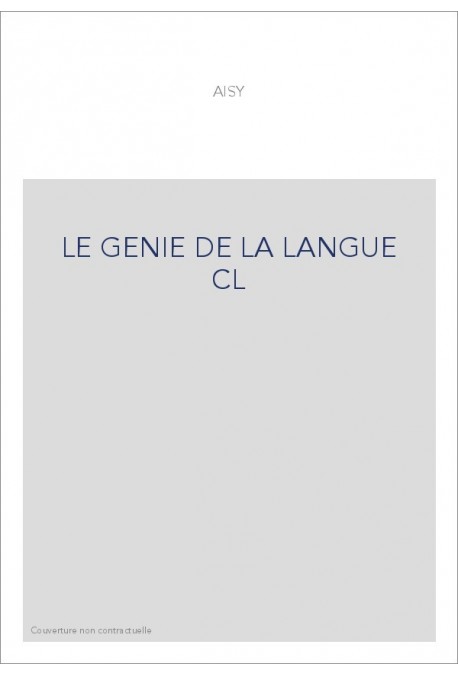 LE GENIE DE LA LANGUE CL