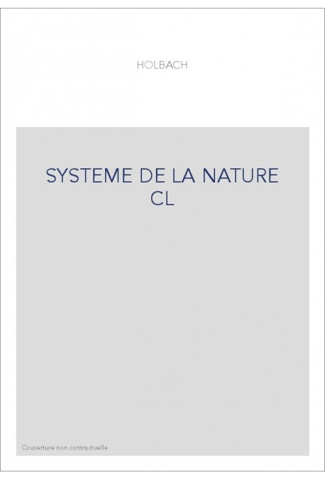 SYSTEME DE LA NATURE CL