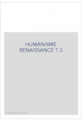 HUMANISME RENAISSANCE T 3