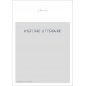 HISTOIRE LITTERAIRE