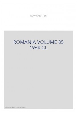 ROMANIA VOLUME 85 ( 1964 ) CL