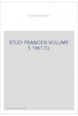 STUDI FRANCESI T 5 (1961)