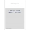 IL PIANTO. POEME. - IAMBES. (1832-1833).