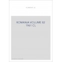 ROMANIA VOLUME 82 ( 1961 ) CL