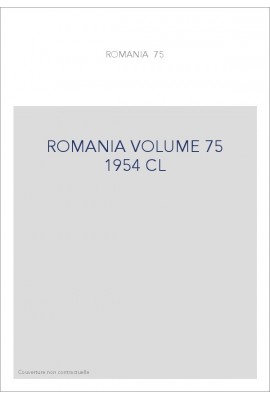 ROMANIA VOLUME 75 ( 1954 ) CL