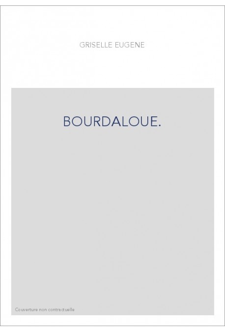 BOURDALOUE.