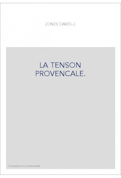 LA TENSON PROVENCALE.