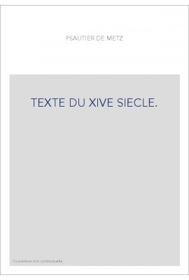 TEXTE DU XIVE SIECLE.