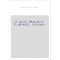 LEGENDES FRANCAISES. - EUMENIDES. (1829-1840).