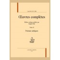 OEUVRES COMPLÈTES. TOME II. POÈMES ANTIQUES