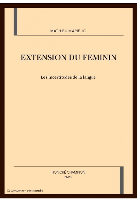 EXTENSION DU FEMININ