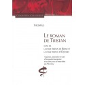 LE ROMAN DE TRISTAN, LA FOLIE TRISTAN DE BERNE ET LA   FOLIE TRISTAN D'OXFORD