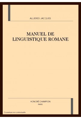 MANUEL DE LINGUISTIQUE ROMANE