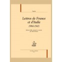 LETTRES DE FRANCE ET D'ITALIE  1804-1841