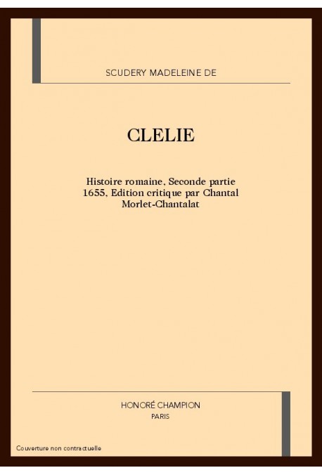 CLELIE.HISTOIRE ROMAINE. SECONDE PARTIE. 1655