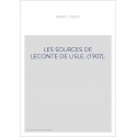 LES SOURCES DE LECONTE DE LISLE. (1907).