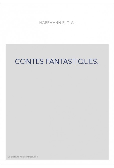 CONTES FANTASTIQUES.