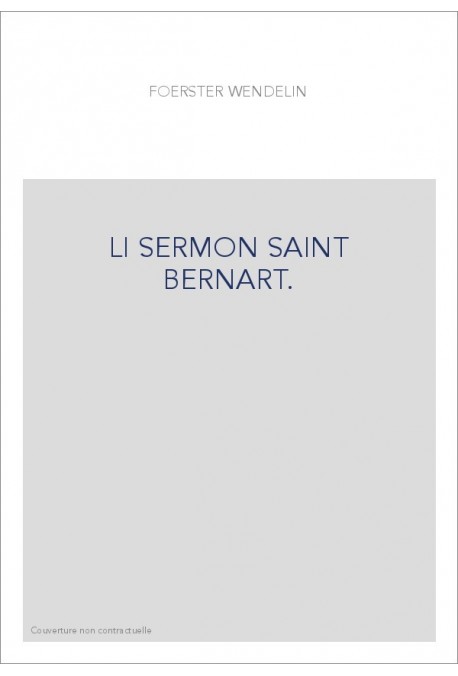 LI SERMON SAINT BERNART.