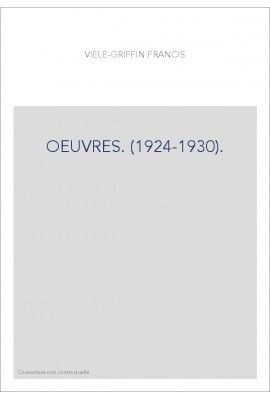 OEUVRES. (1924-1930).