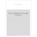 STUDI FRANCESI VOLUME 7 (1963)