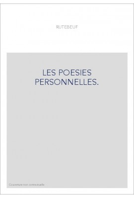 LES POESIES PERSONNELLES.