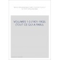 VOLUMES 1-3 (1901-1902). (TOUT CE QUI A PARU).