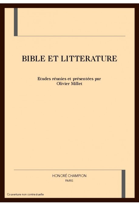 BIBLE ET LITTERATURE