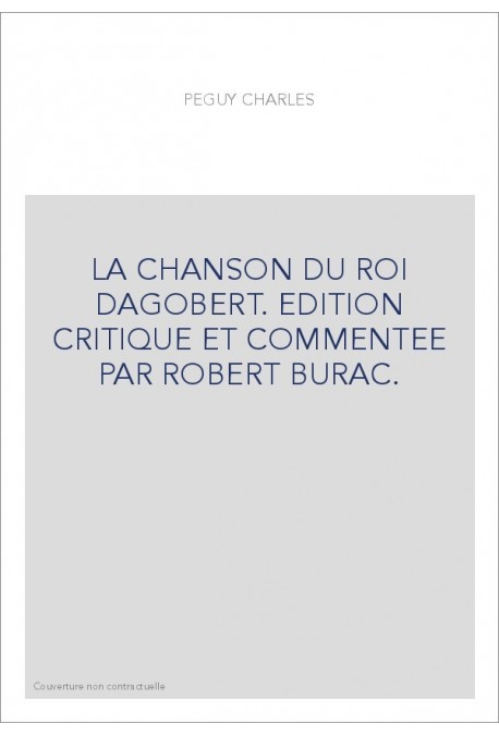 LA CHANSON DU ROI DAGOBERT