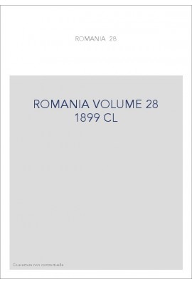 ROMANIA VOLUME 28 ( 1899 ) CL