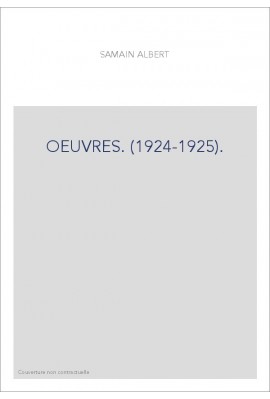 OEUVRES. (1924-1925).