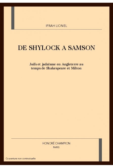 DE SHYLOCK A SAMSON