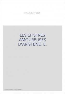 LES EPISTRES AMOUREUSES D'ARISTENETE.