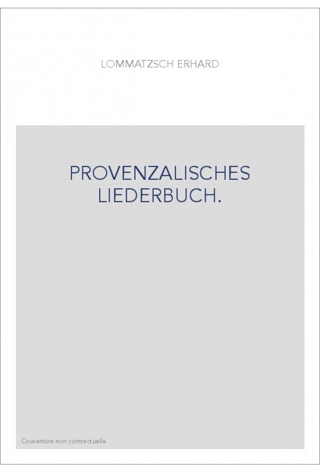 PROVENZALISCHES LIEDERBUCH.