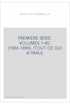 NOUVELLE SERIE. VOLUMES 1-18. (1897-1909). (TOUT CE QUI A PARU).