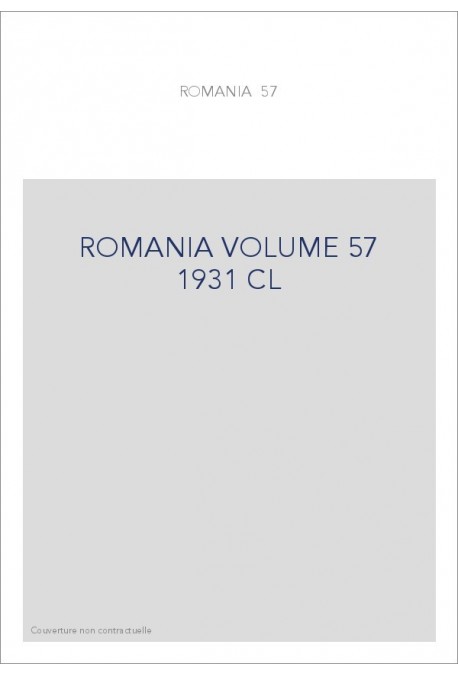 ROMANIA VOLUME 57 ( 1931 ) CL