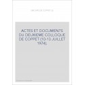 LE GROUPE DE COPPET. ACTES ET DOCUMENTS DU DEUXIEME COLLOQUE DE COPPET (10-13 JUILLET 1974).