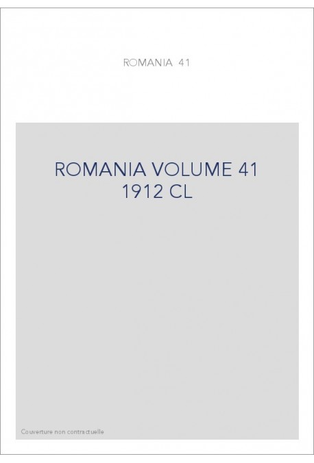 ROMANIA VOLUME 41 ( 1912 )