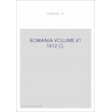 ROMANIA VOLUME 41 ( 1912 )