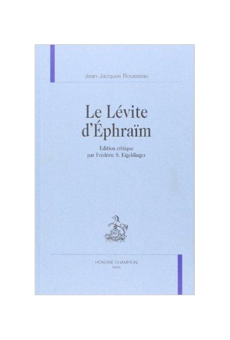 LE LEVITE D'EPHRAIM.