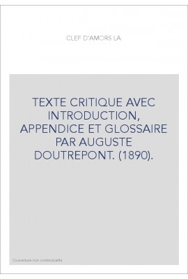 LA CLEF D'AMORS. (1890).