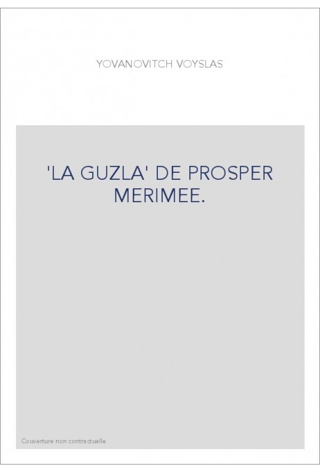 'LA GUZLA' DE PROSPER MERIMEE.