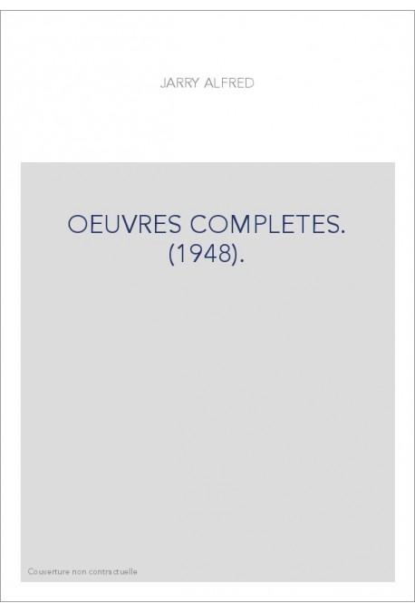 OEUVRES COMPLETES. (1948).