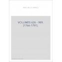 VOLUMES 626 - 989. (1766-1791).