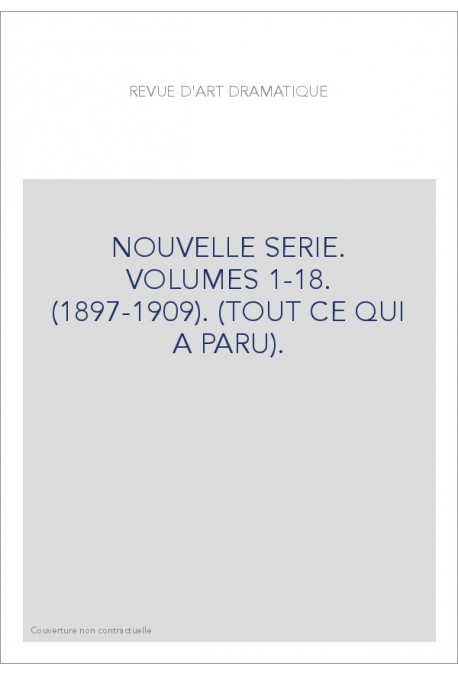 PREMIERE SERIE. VOLUMES 1-40. (1886-1896). (TOUT CE QUI A PARU).